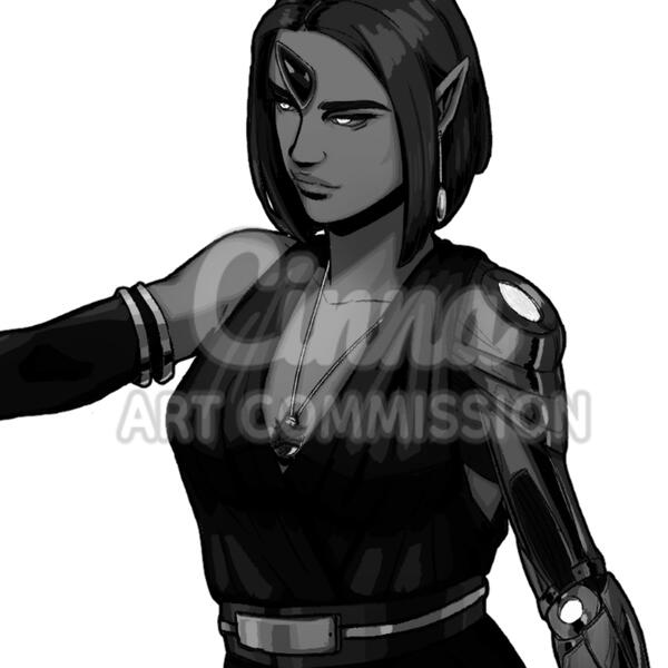 Cellshaded Greyscale